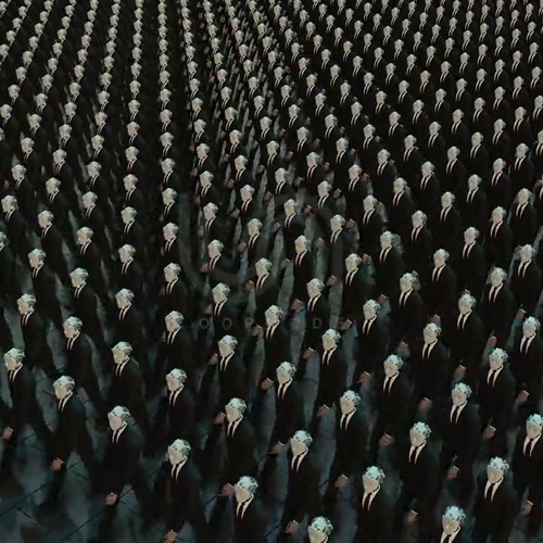 OFFICE CYBORGS 07. cyborg, CGI, open plan office