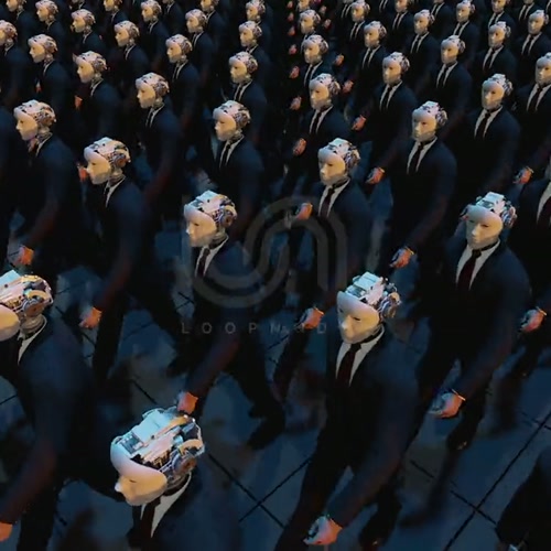 OFFICE CYBORGS 12. human-machine, humanoid robot, automaton