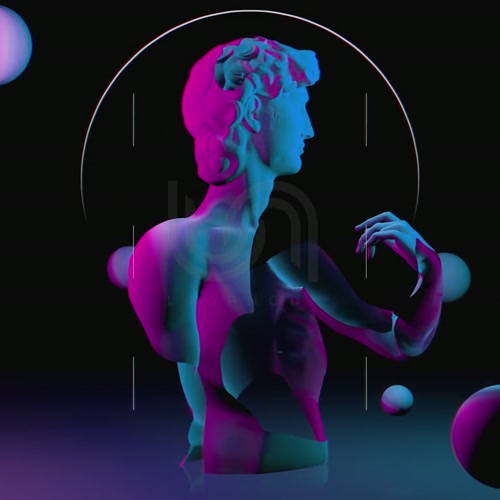 DAVID COL 02. bust, art, vj loop