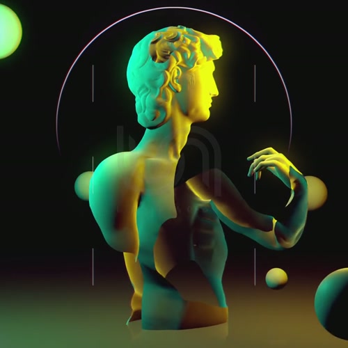 DAVID COL 04. classical, antique, vaporwave