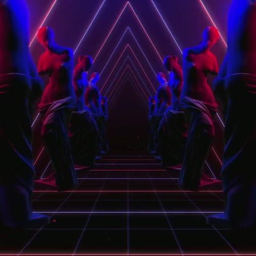 VENUS TUNNEL COL 02. floating, backdrop, futuristic