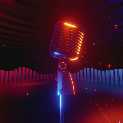 VJ KARAOKE 22. neon, VJ visuals, seamless