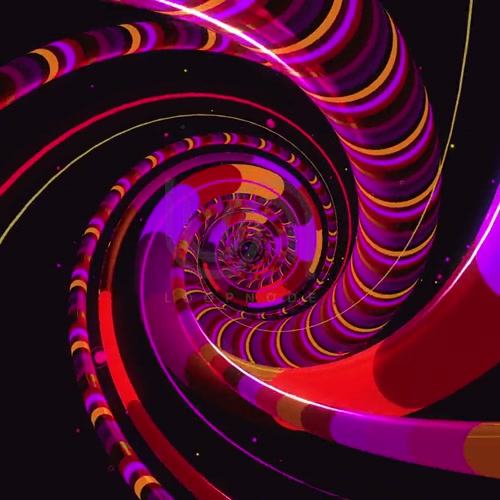 LOOP PATTERN 02. vibrant, tunnel, purple