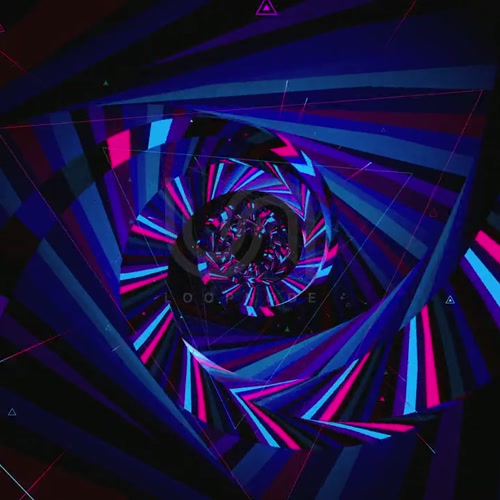 LOOP PATTERN 19. kaleidoscope, neon, loopable