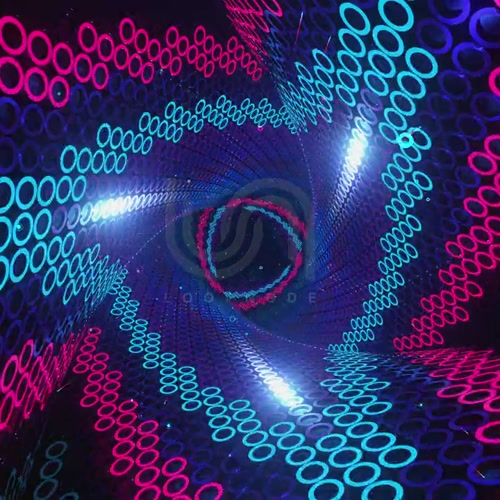 LOOP PATTERN 02 14. blue, video wall, psychedelic