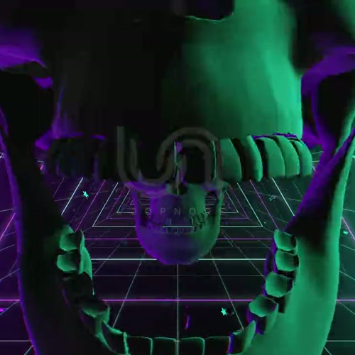 VJ SCULL 01 08. seamless, dark, depth