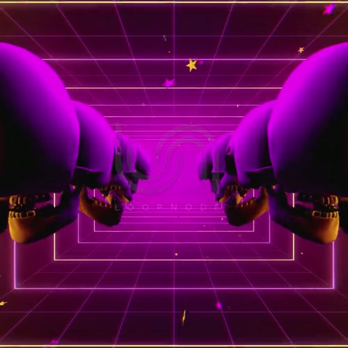 VJ SCULL 01 11. geometry, radiant, digital