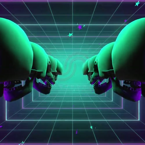 VJ SCULL 01 12. endless video, pyramid, passage