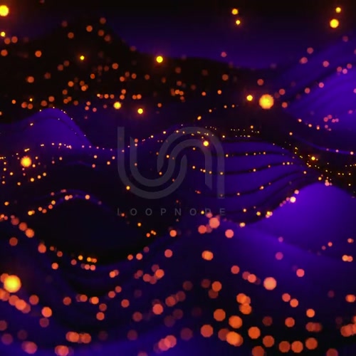 WAVE LOOP 01. pulsing, blue lines, LED wall